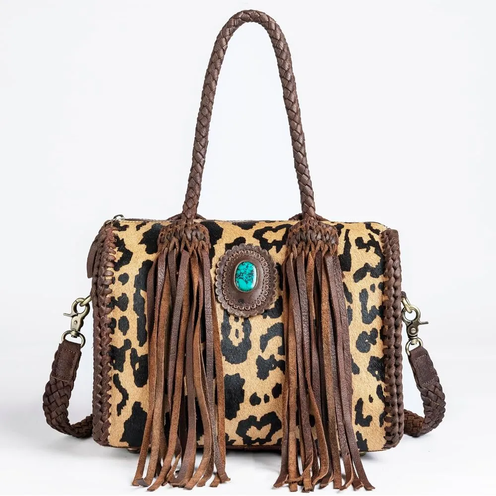 American Darling Duffel Genuine Leather Women Bag Western Handbag Purse
