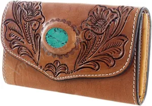 American Darling Hand Tooled Genuine Leather Women Bag Western Handbag Purse