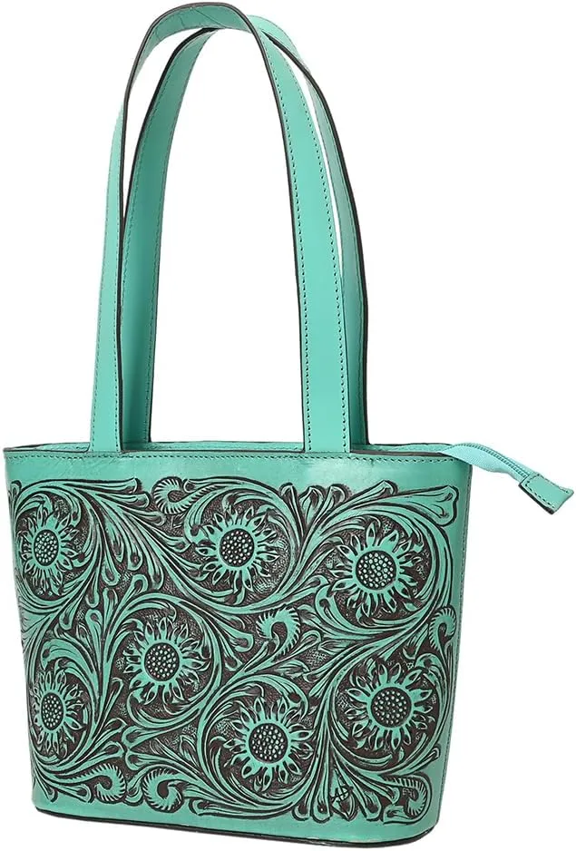 American Darling Hand Tooled Genuine Leather women bag western handbag purse