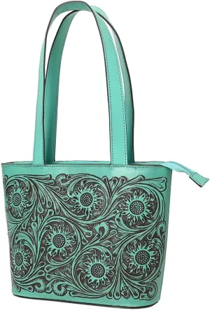 American Darling Hand Tooled Genuine Leather women bag western handbag purse