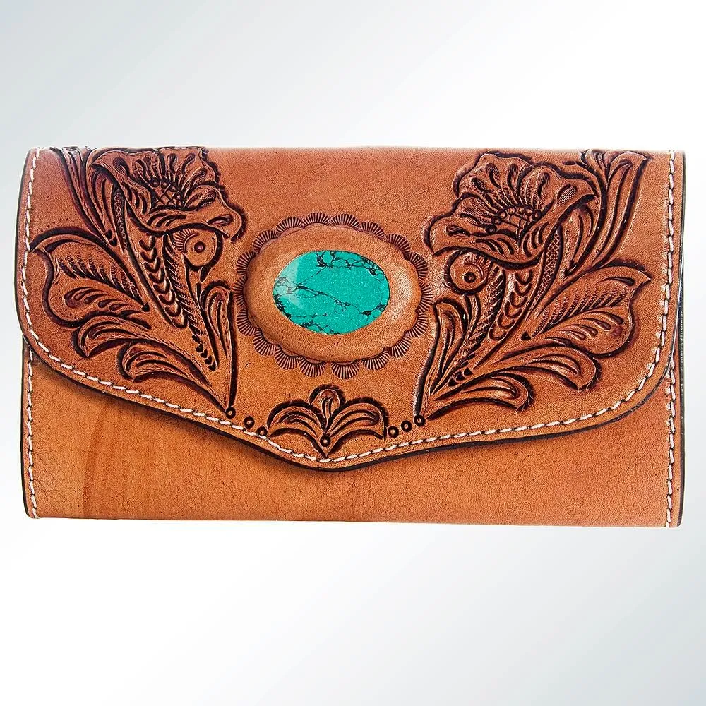 American Darling Hand Tooled Genuine Leather Women Bag Western Handbag Purse