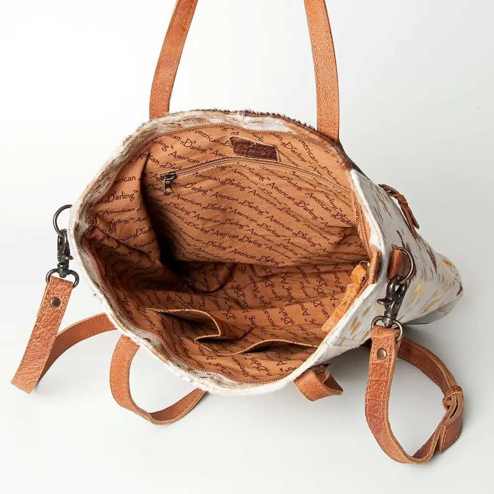 American Darling Tote Hair-On Genuine Leather Women Bag Western Handbag Purse