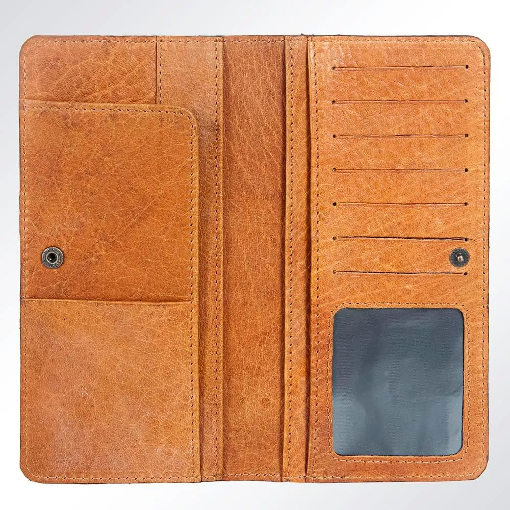American Darling Wallet Hand Tooled Genuine Leather Western Women Bag | Handbag Purse | Women Wallet | Wristlet Wallet