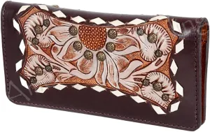 American Darling Wallet Hand Tooled Genuine Leather Western Women Bag | Handbag Purse | Women Wallet | Wristlet Wallet