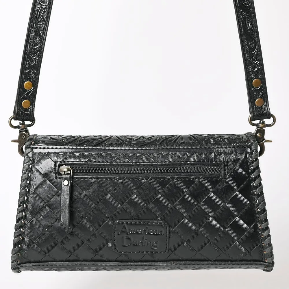 American Darling Wallet Hand Tooled Genuine Leather Women Bag Western Handbag Purse