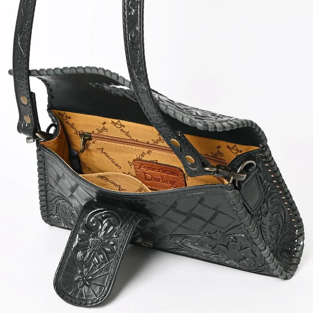 American Darling Wallet Hand Tooled Genuine Leather Women Bag Western Handbag Purse