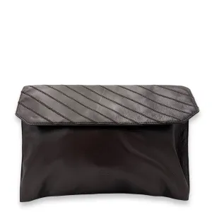 Anagram Brown Crossbody Bag in Lambskin, Gold hardware