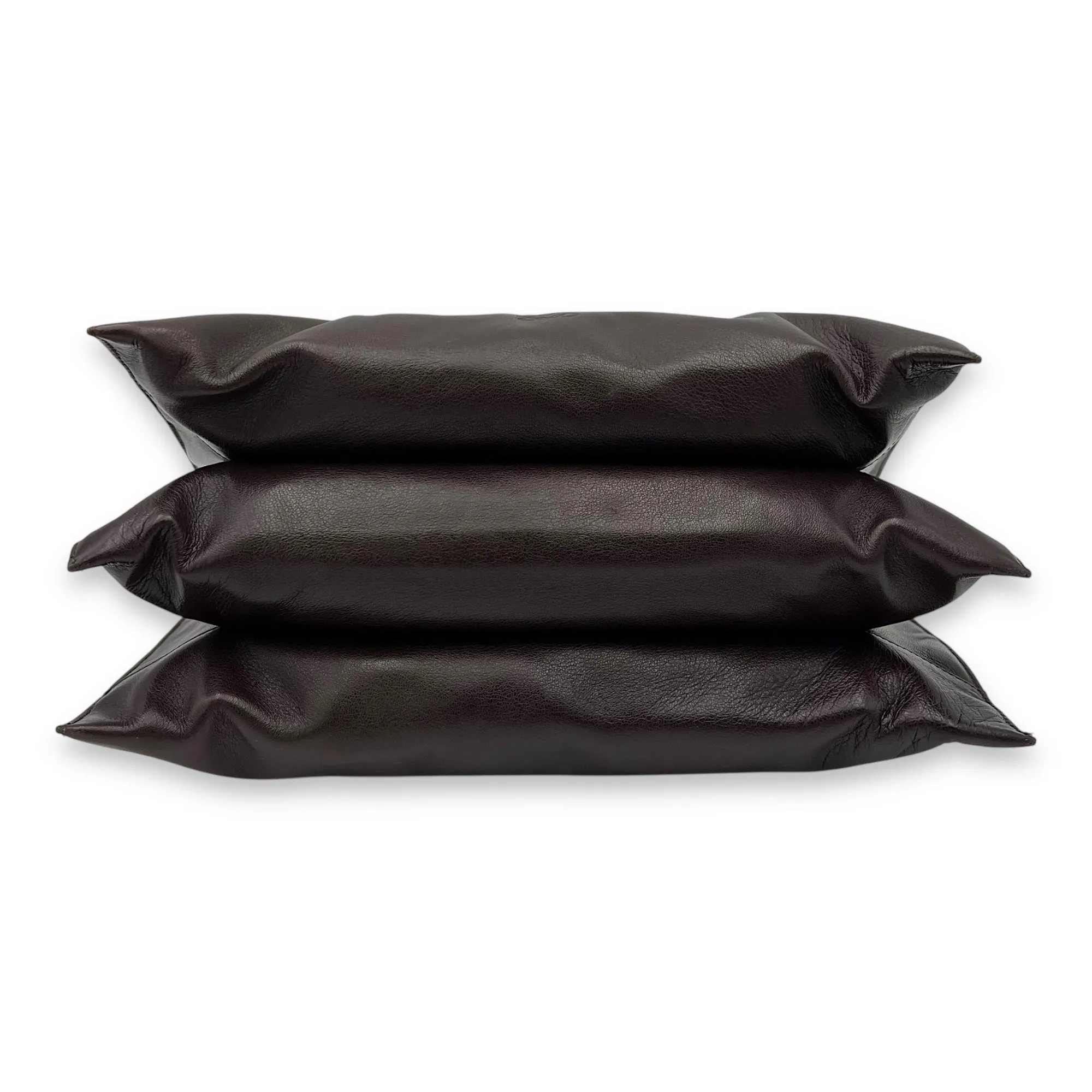 Anagram Brown Crossbody Bag in Lambskin, Gold hardware