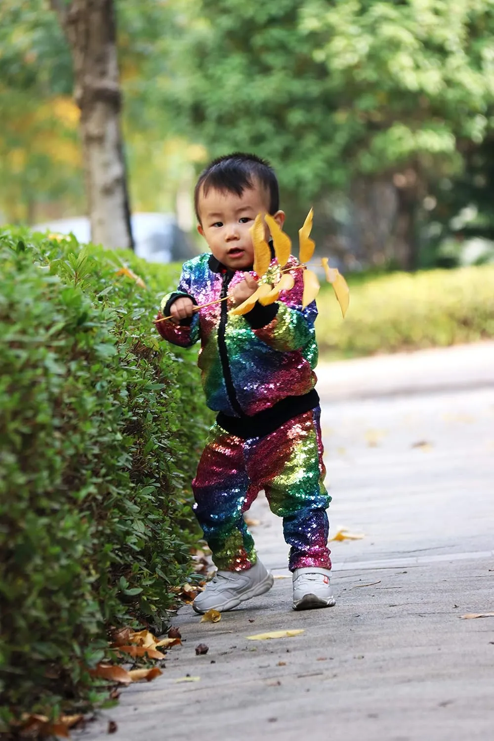 ANATA Girl Unicorn Sequin Jacket Kids Casual Bomber Jacket Zipper Coat Outwear