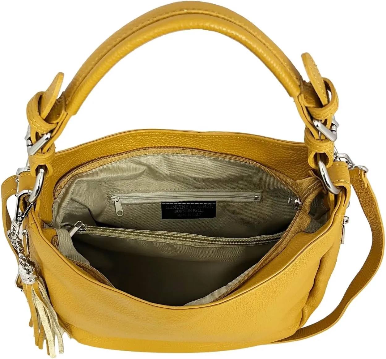 Annalisa Shoulder Bag, Genuine Leather Made in Italy