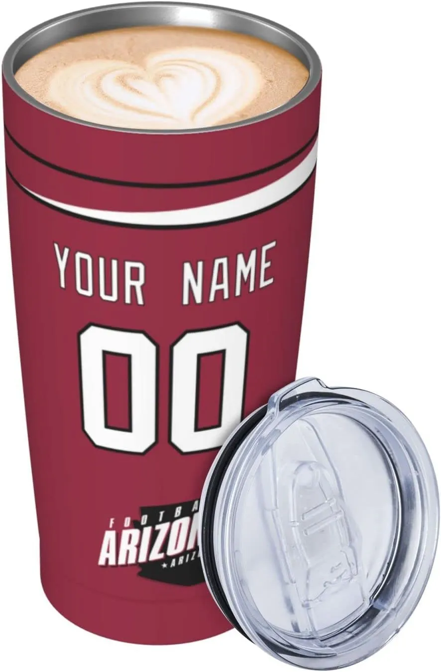 ANTKING Arizona Cup Insulated Tumbler with Straw Customized Personalized Any Name & Number 20 oz Gifts for Men