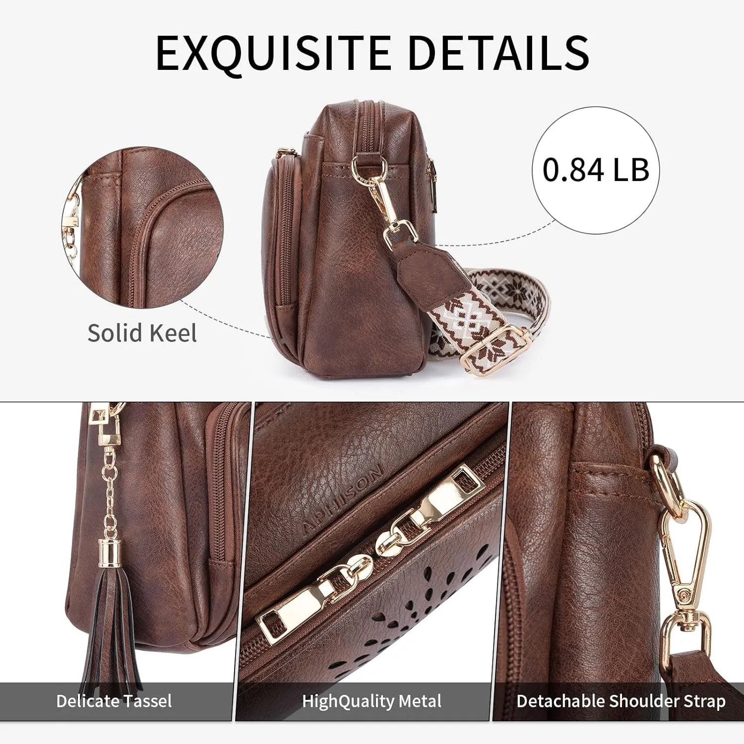 APHISON Crossbody Bags for Women, Vegan Leather Sunflower Crossbody Phone Purse Shoulder Handbags with Adjustable Strap