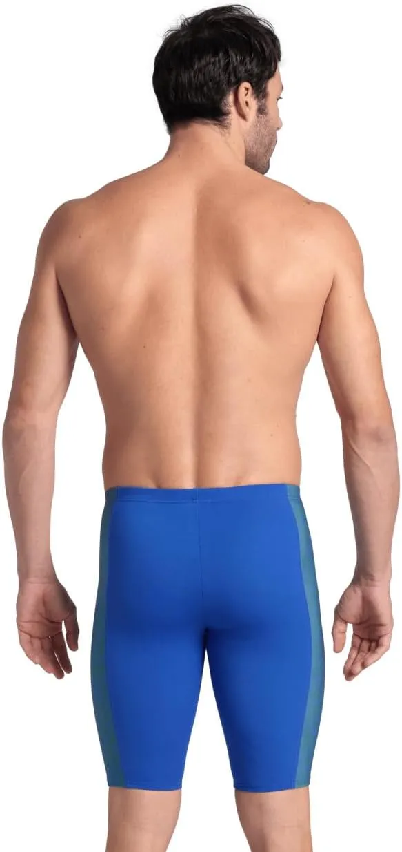 ARENA Performance Men's Abstract Tiles Swim Jammer Athletic Knee-Length Swimsuit Short Competitive Training Bathing Suit