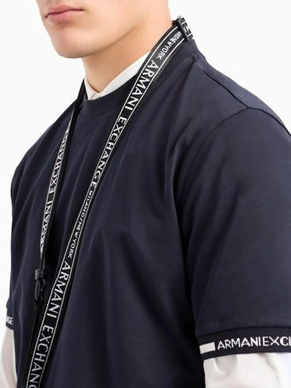 Armani Exchange Men's Logo Brand Short Sleeve T-Shirt