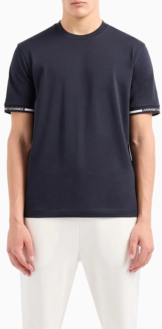 Armani Exchange Men's Logo Brand Short Sleeve T-Shirt