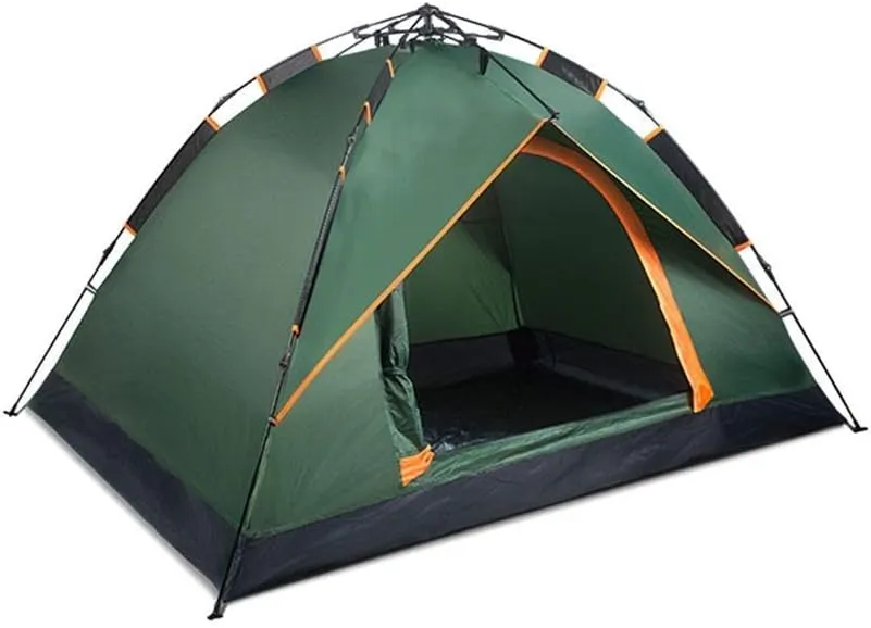 Army Green Single Layer Rainproof Instant Tent Outdoor Camping Lakeside Grass Tent