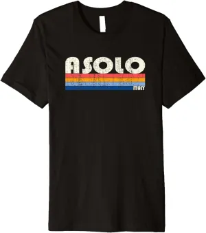 Asolo, Italy Retro 70s 80s Style Premium T-Shirt
