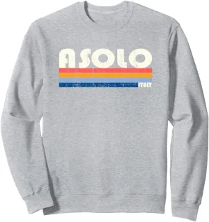 Asolo, Italy Retro 70s 80s Style Sweatshirt