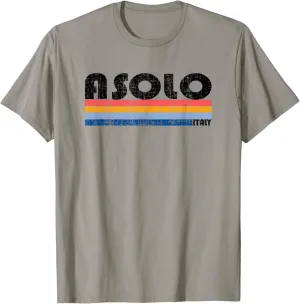 Asolo, Italy Retro 70s 80s Style T-Shirt