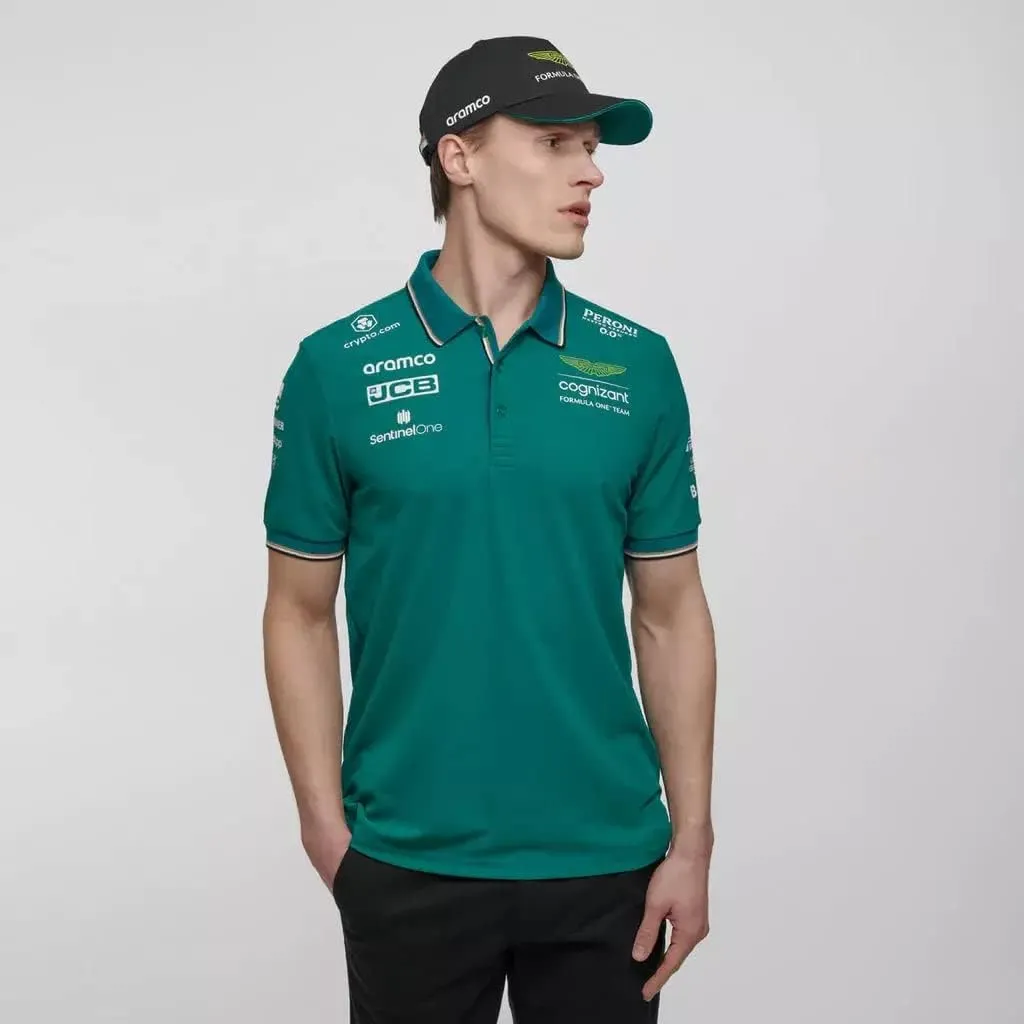 Aston Martin Cognizant F1 2023 Men's Team Polo Shirt