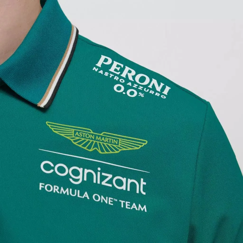 Aston Martin Cognizant F1 2023 Men's Team Polo Shirt
