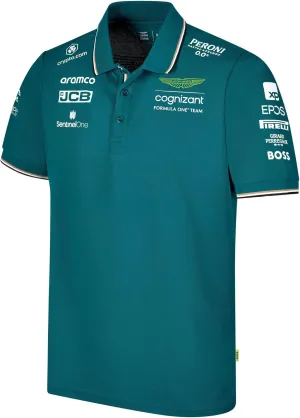Aston Martin Cognizant F1 2023 Men's Team Polo Shirt
