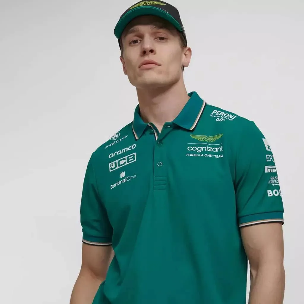 Aston Martin Cognizant F1 2023 Men's Team Polo Shirt