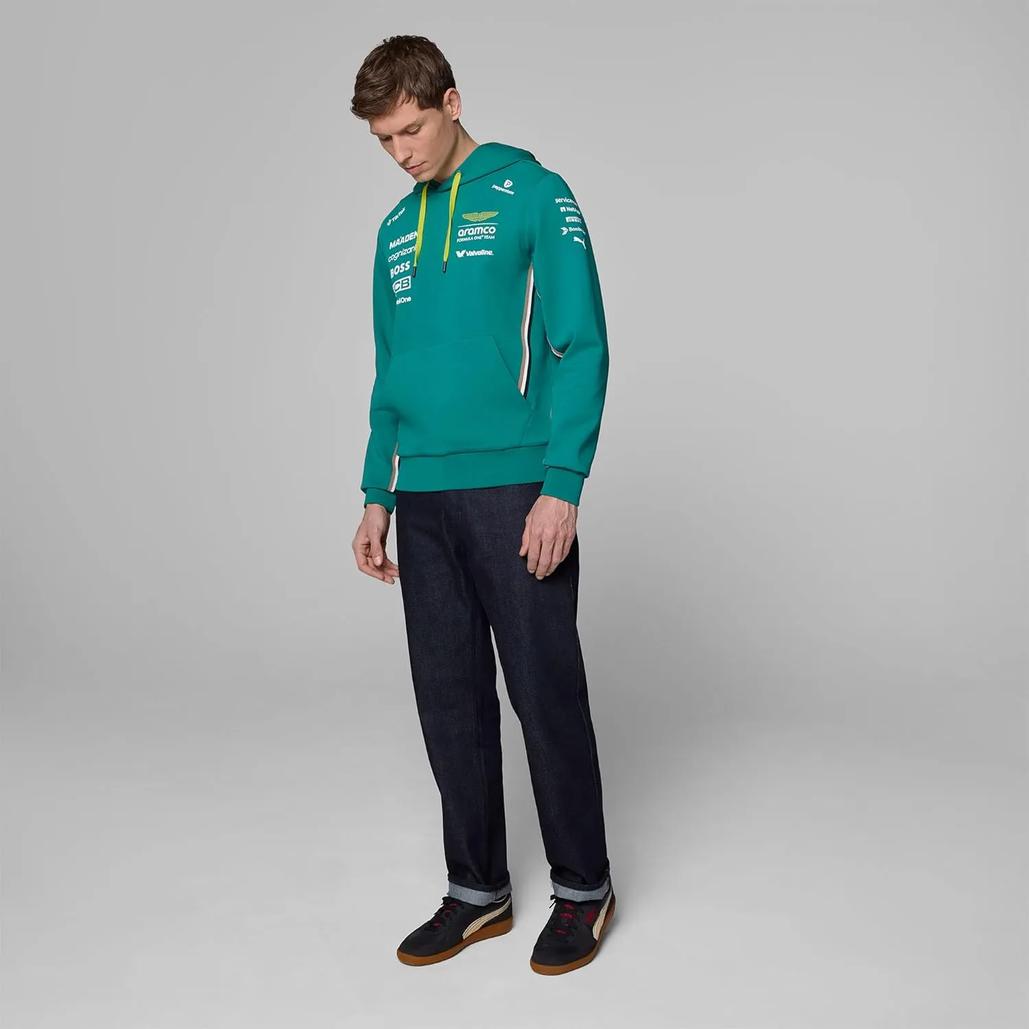 Aston Martin F1 2025 Men's Drivers Hoody Green