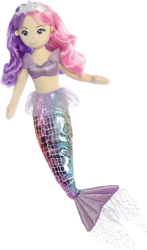 Aurora® Enchanting Sea Sparkles™ Rainbow Sea Iris™ Stuffed Doll - Imaginative Play - Magical Companions - 18 Inches