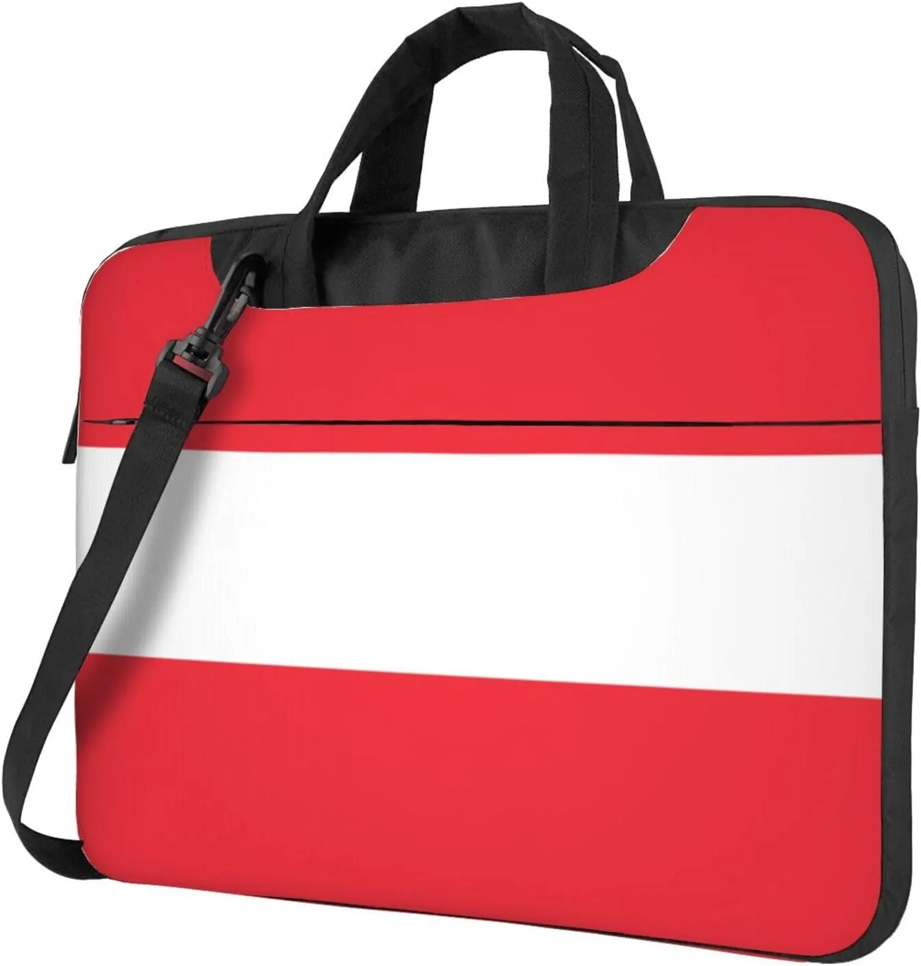 Austrian flag Print Practical Laptop Case Laptop Bag - Stylish Messenger Bag & Laptop Shoulder Bag