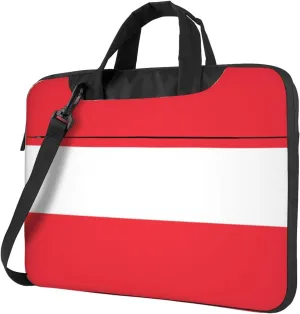 Austrian flag Print Practical Laptop Case Laptop Bag - Stylish Messenger Bag & Laptop Shoulder Bag