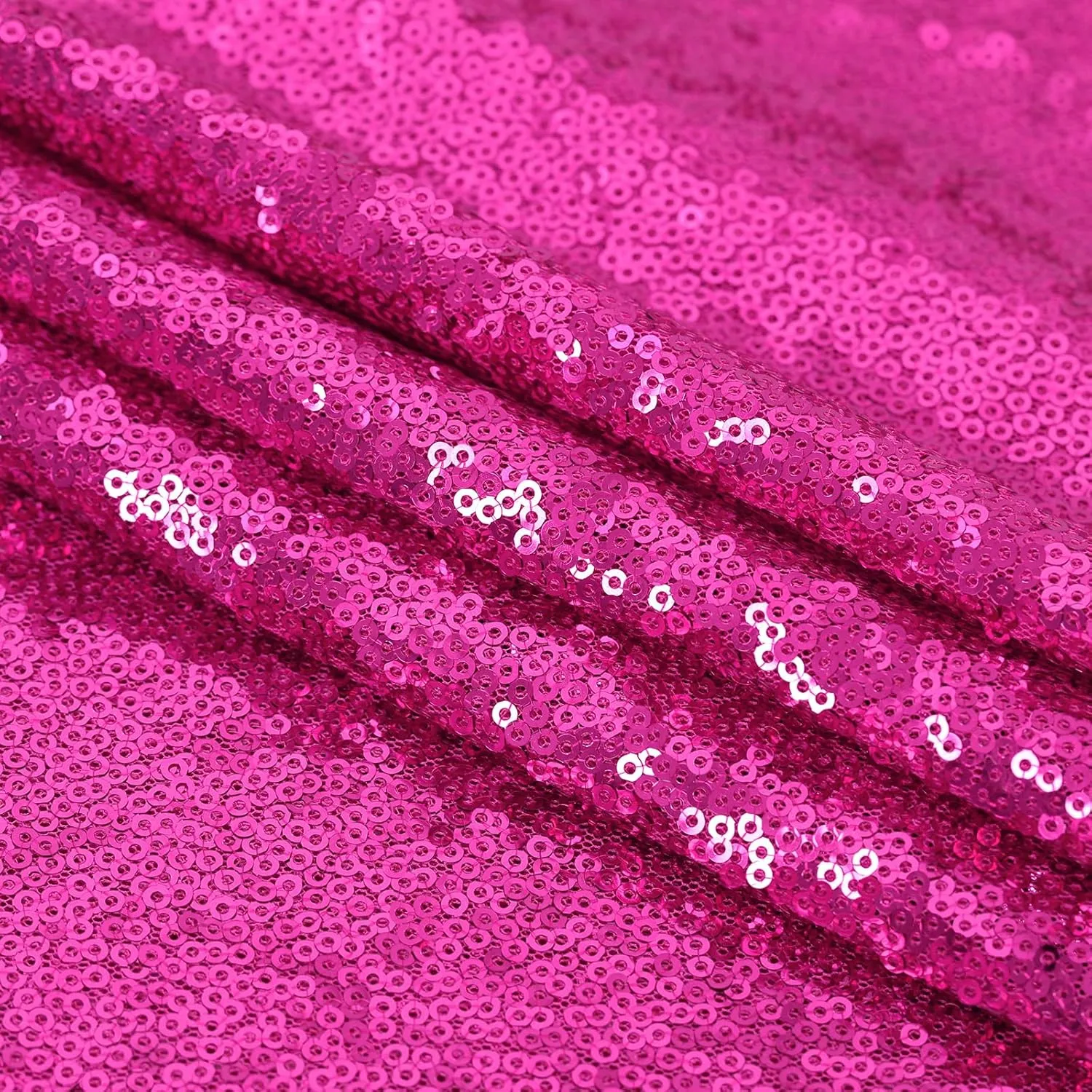 B-Cool Sequin Table Cloth Shimmer Tablecloth Sequin Table Cloth 90x132 Inch Rectangle Fuchsia Sequin Tablecloth Thanksgiving Tablecloth Sparkle Tablecloth Glitz Tablecloth