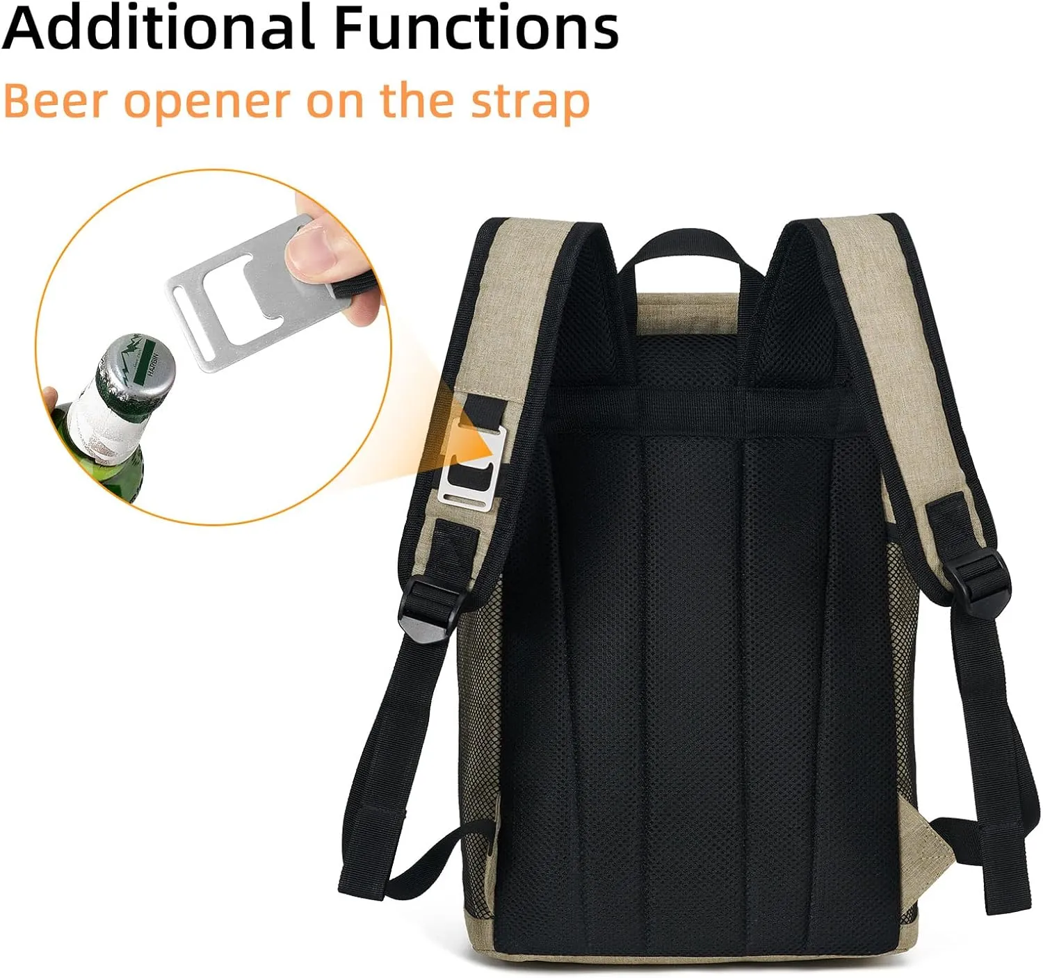 Backpack Cooler Backpack 26 Cans Insulated Leak Proof for Women Men Beach Camping Picnic Fishing Hiking Lunch Backpack Waterproof Cooler