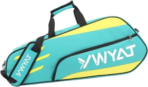 Badminton Racquet Bag Racket Cover Bag Outdoor Sport Bag with Shoulder Strap Tennis Tote for Badminton Squash Racquets, Light Blue