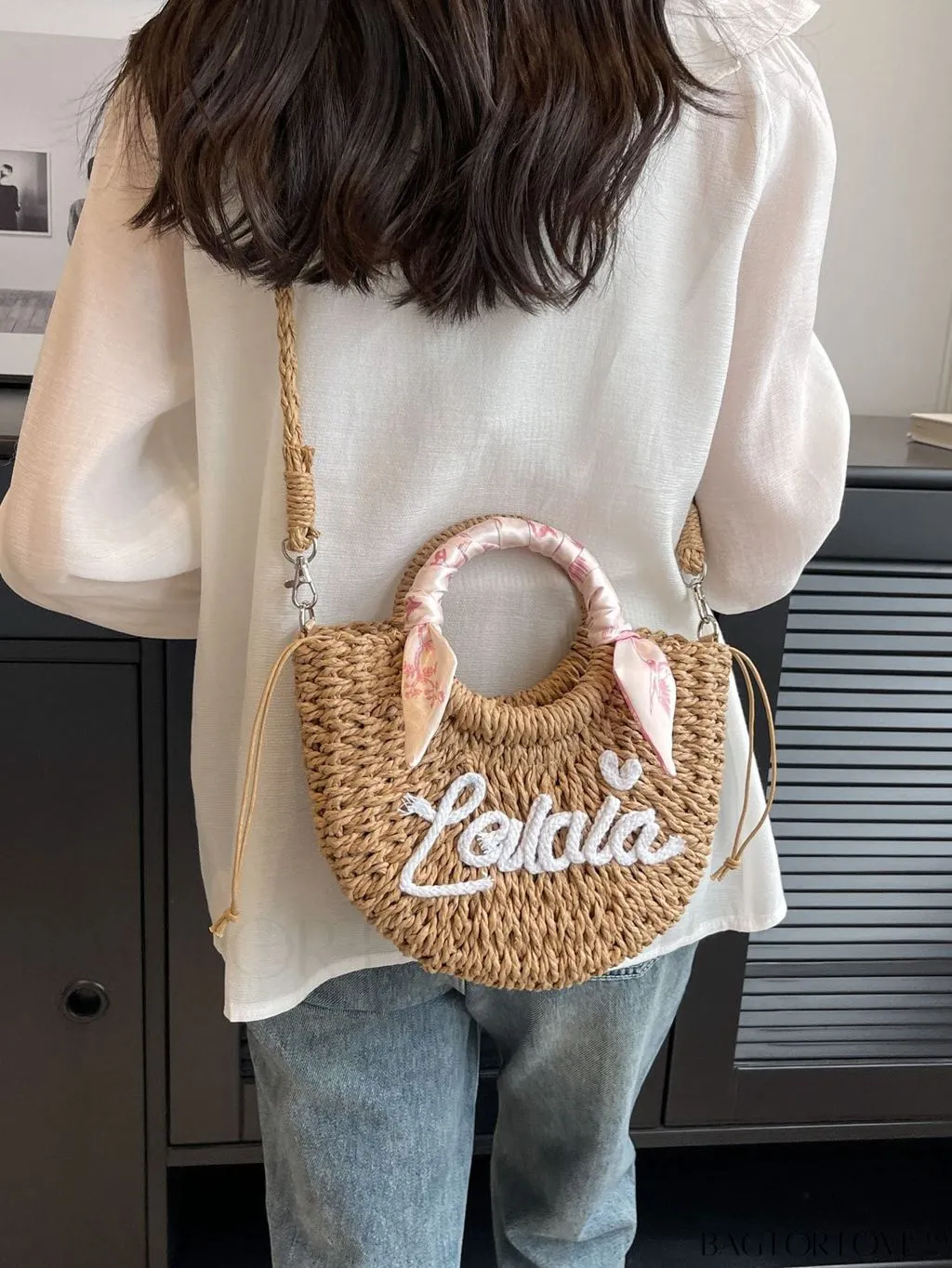 BagForLove - Straw Braided Womens Single Shoulder Messenger Bag - The Ultimate All-In-One Solution