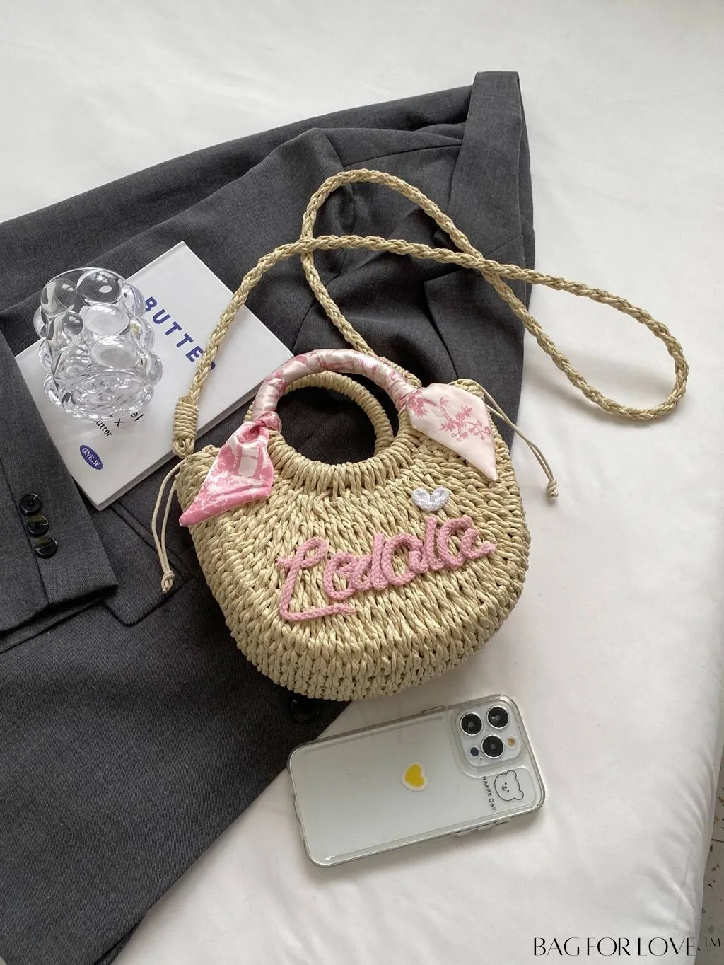BagForLove - Straw Braided Womens Single Shoulder Messenger Bag - The Ultimate All-In-One Solution