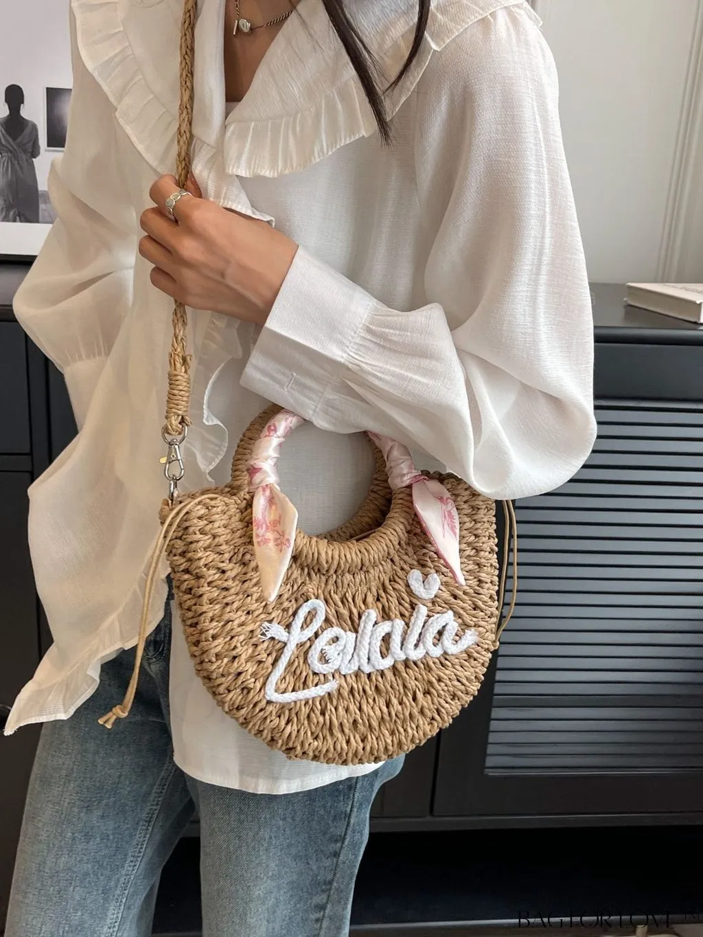 BagForLove - Straw Braided Womens Single Shoulder Messenger Bag - The Ultimate All-In-One Solution