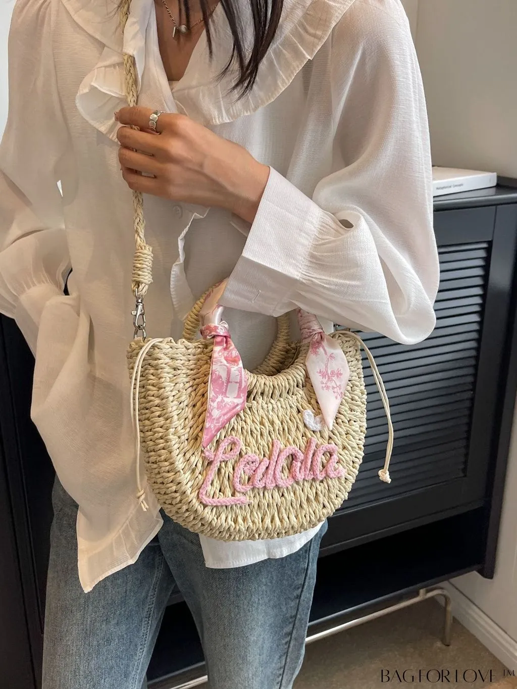 BagForLove - Straw Braided Womens Single Shoulder Messenger Bag - The Ultimate All-In-One Solution