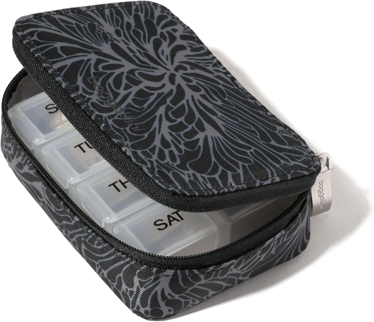 Baggallini Travel Pill Case - Lightweight 3x4 Inch Pill Organizer