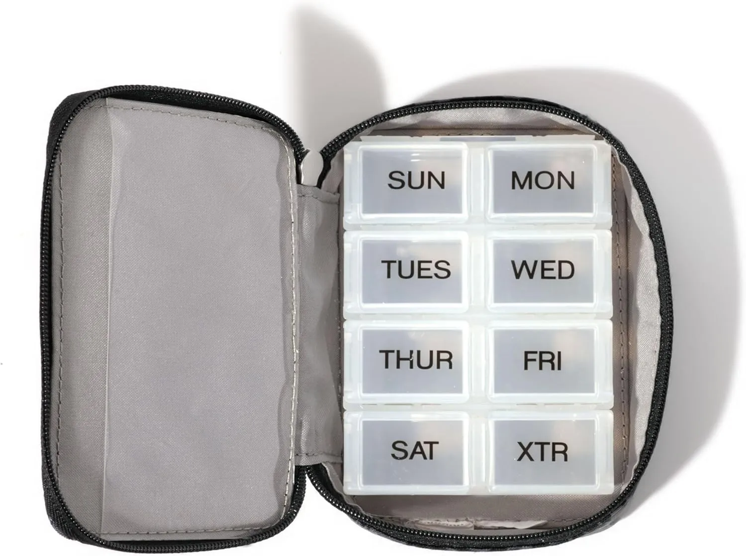 Baggallini Travel Pill Case - Lightweight 3x4 Inch Pill Organizer
