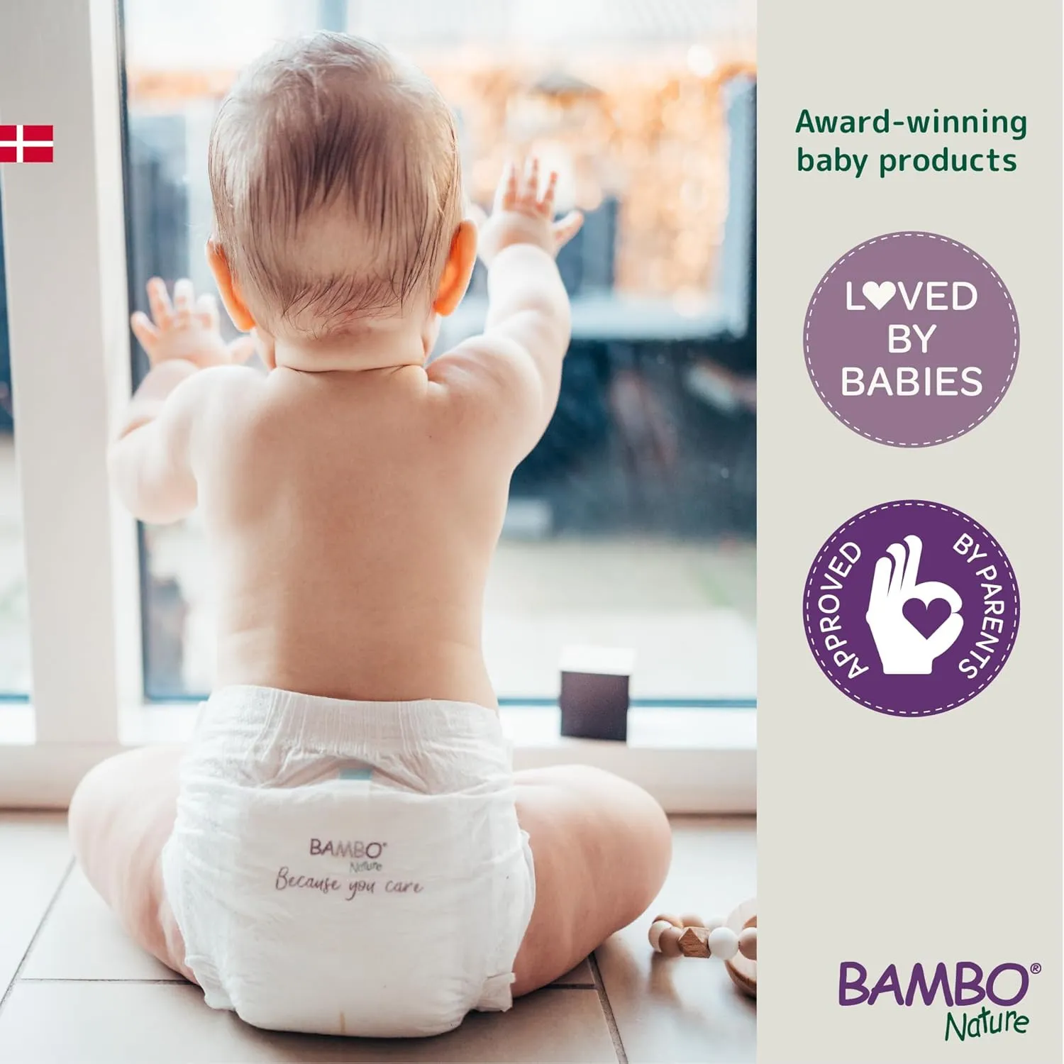 Bambo Nature Hypoallergenic Baby Diapers, Eco-Labeled Diapers, Enhanced Leakage Protection, Totally Chlorine-Free, Skin Friendly, and Super Absorbent - Size 3 (156 Count)