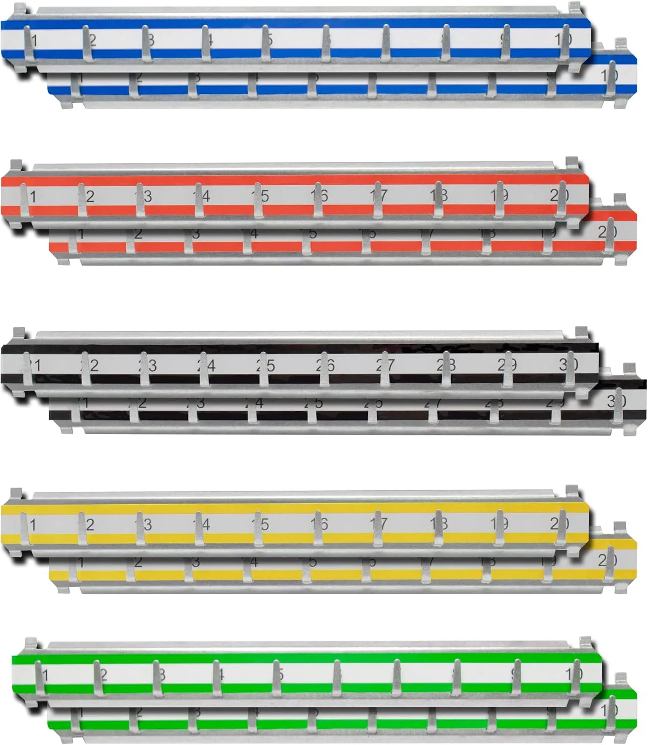 Barska Labeled Key Shelves with 301-400 Numbered Hooks for Key Cabinets