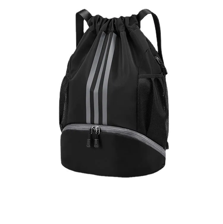 Basketball Solid Color Fitness Drawstring Pull String Oxford Bags