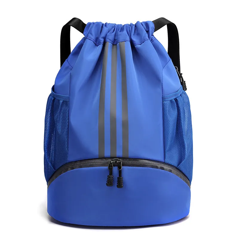 Basketball Solid Color Fitness Drawstring Pull String Oxford Bags