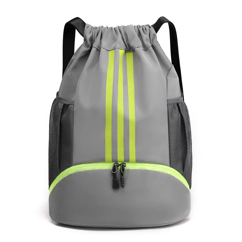 Basketball Solid Color Fitness Drawstring Pull String Oxford Bags