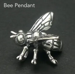 Bee Pendant, Three Dimensional, 925 Silver