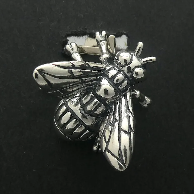 Bee Pendant, Three Dimensional, 925 Silver