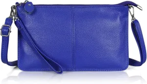 befen Genuine Leather Wristlet Clutch Wallet Purses Small Crossbody Bags for Women with RFID Blocking Card Slots