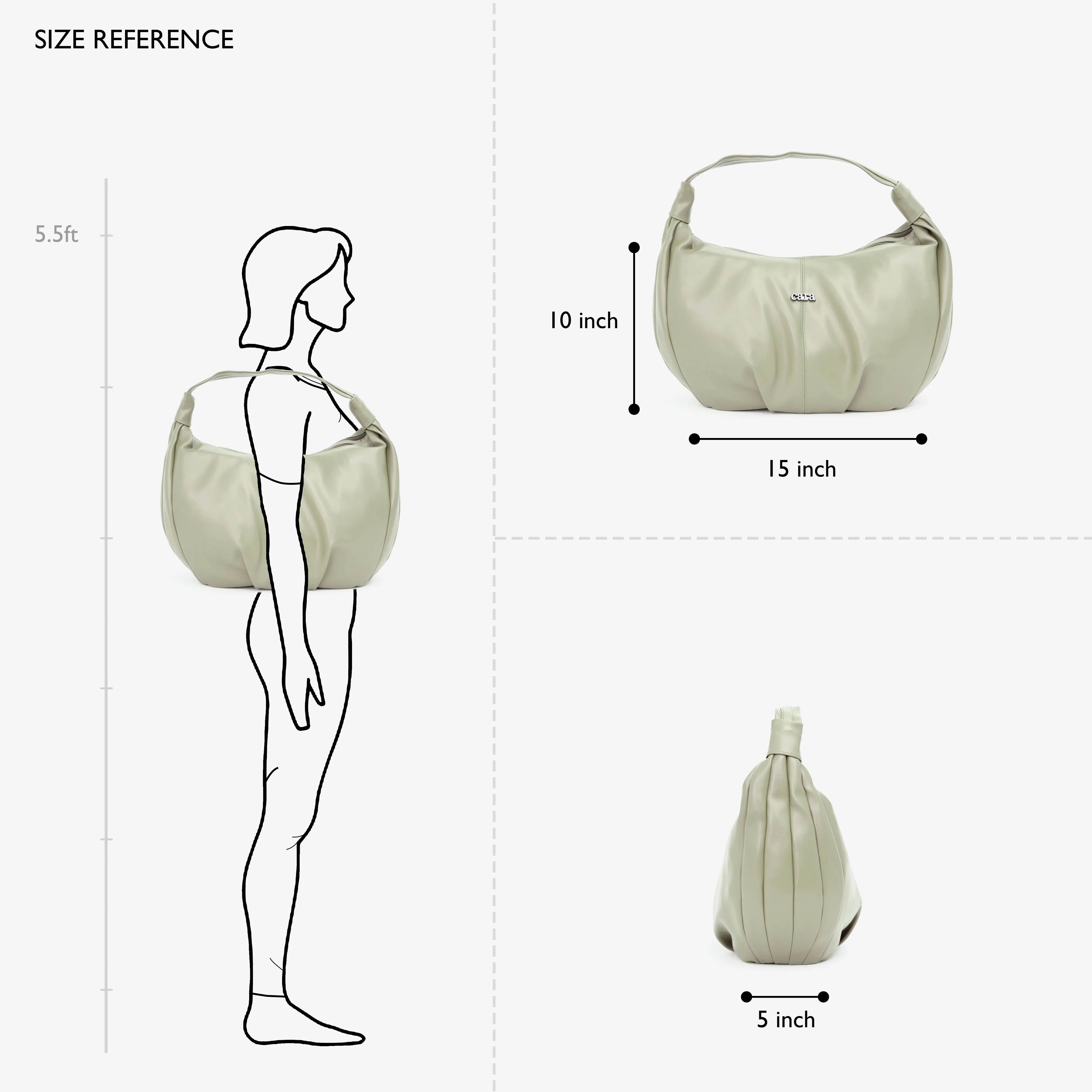 Beige Glam Go HANDBAG | Cara