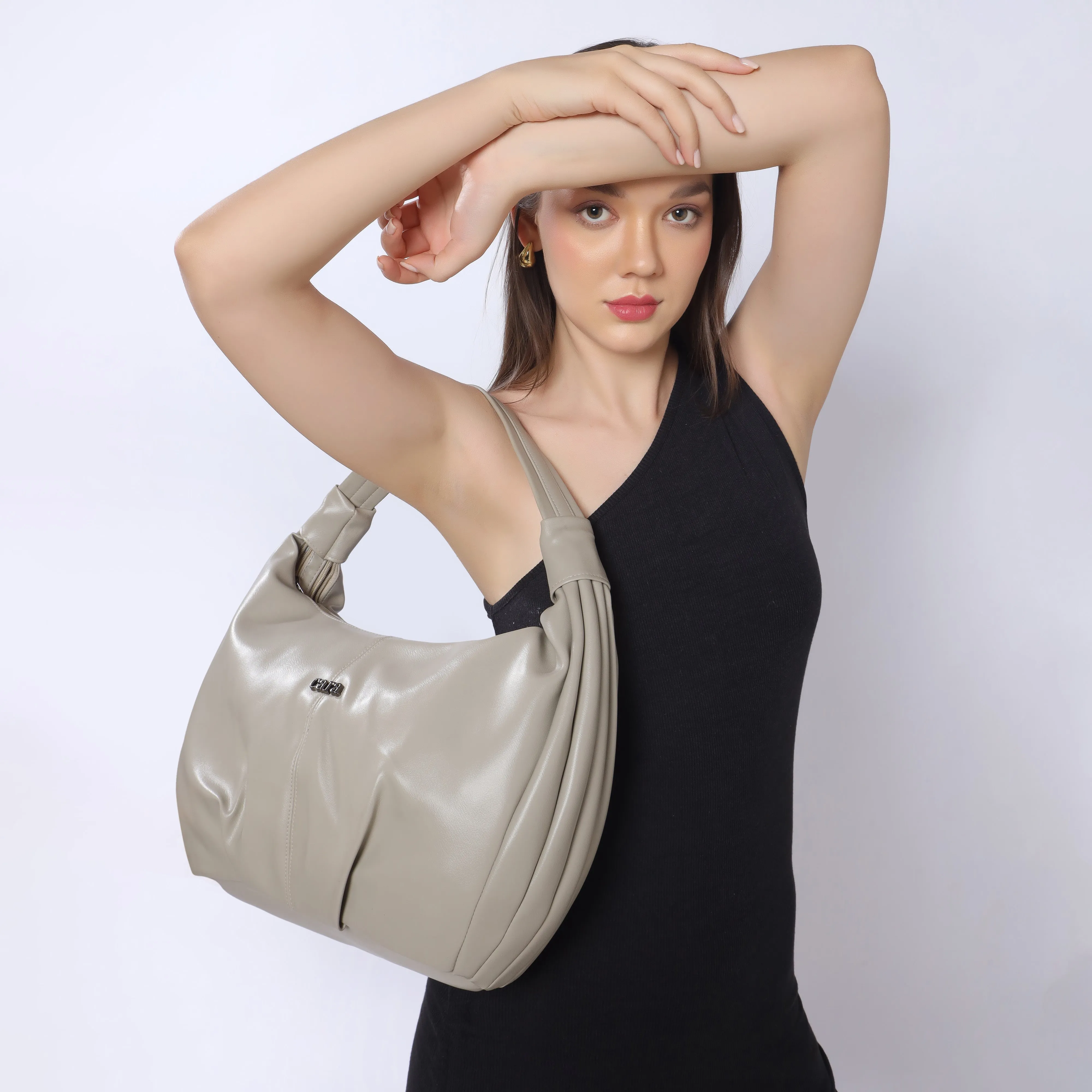 Beige Glam Go HANDBAG | Cara
